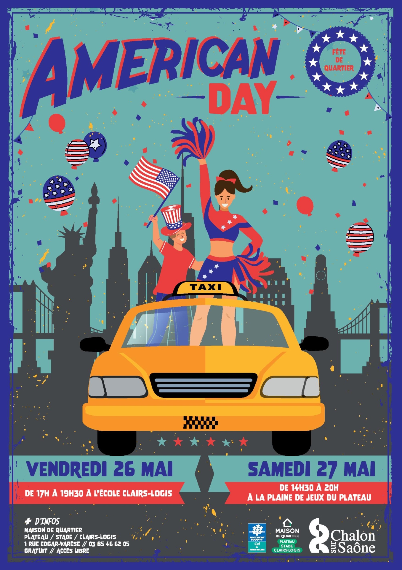 Photo of American Day at Plateau/Stade on Friday 26th and Saturday 27th May – info-chalon.com