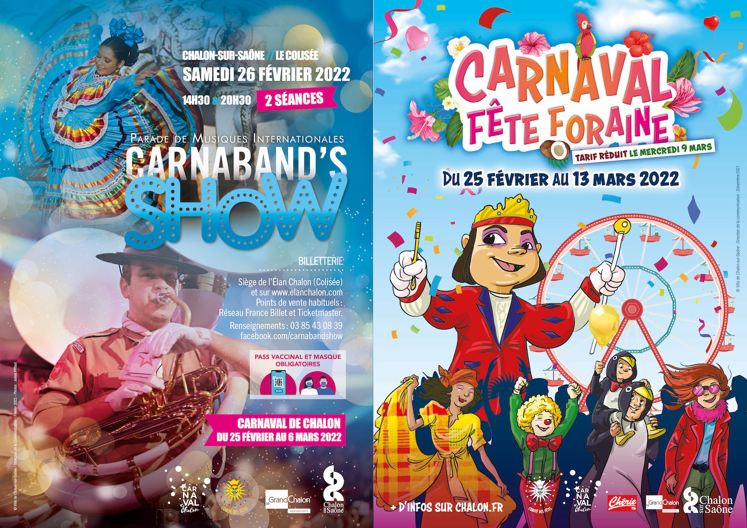 Tout le programme du Carnaval de Chalon/Saône qui aura lieu du 25