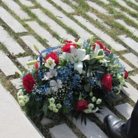 Cérémonie d'installation du nouveau sous-préfet Philippe Deschamps au monument aux morts de Chalon-sur-Saône