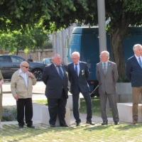 Cérémonie d'installation du nouveau sous-préfet Philippe Deschamps au monument aux morts de Chalon-sur-Saône