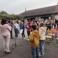 Ouroux-sur-Saône : Inauguration de la plaque de l'Ordre National du Mérite à l'Ecole primaire