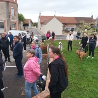 Ouroux-sur-Saône : Les chiens étaient les bienvenus à octobre rose 