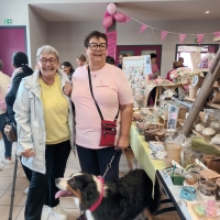 Ouroux-sur-Saône : Les chiens étaient les bienvenus à octobre rose 