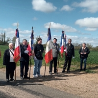 Inauguration stèle de l'ANACR route de l'Abergement 