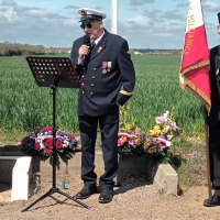 Inauguration stèle de l'ANACR route de l'Abergement 