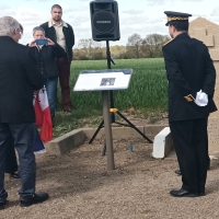 Inauguration stèle de l'ANACR route de l'Abergement 