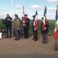 Inauguration stèle de l'ANACR route de l'Abergement 