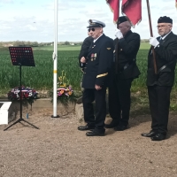Inauguration stèle de l'ANACR route de l'Abergement 