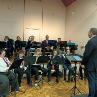 Baudrières : La Fanfare l'Espérance de St Germain-du-Plain a fêté sa Sainte Cécile dans la salle des fêtes