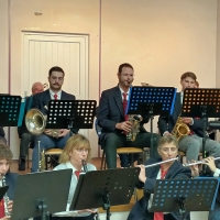 Baudrières : La Fanfare l'Espérance de St Germain-du-Plain a fêté sa Sainte Cécile dans la salle des fêtes