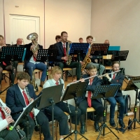 Baudrières : La Fanfare l'Espérance de St Germain-du-Plain a fêté sa Sainte Cécile dans la salle des fêtes