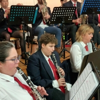 Baudrières : La Fanfare l'Espérance de St Germain-du-Plain a fêté sa Sainte Cécile dans la salle des fêtes