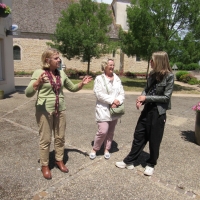 Visite du chantier du restaurant communal de Baudrières par la majorité régionale