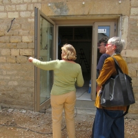 Visite du chantier du restaurant communal de Baudrières par la majorité régionale