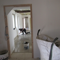 Visite du chantier du restaurant communal de Baudrières par la majorité régionale