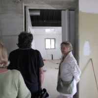 Visite du chantier du restaurant communal de Baudrières par la majorité régionale