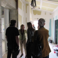 Visite du chantier du restaurant communal de Baudrières par la majorité régionale