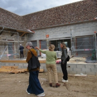 Visite du chantier du restaurant communal de Baudrières par la majorité régionale