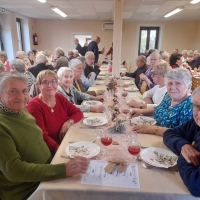 Saint Christophe-en-Bresse : Les 2 nouveaux doyens de la commune étaient présents au repas du CCAS