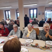 Saint Christophe-en-Bresse : Les 2 nouveaux doyens de la commune étaient présents au repas du CCAS