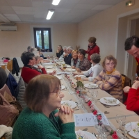 Saint Christophe-en-Bresse : Les 2 nouveaux doyens de la commune étaient présents au repas du CCAS
