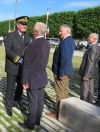 Cérémonie d'installation du nouveau sous-préfet Philippe Deschamps au monument aux morts de Chalon-sur-Saône