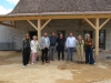 Visite du chantier du restaurant communal de Baudrières par la majorité régionale
