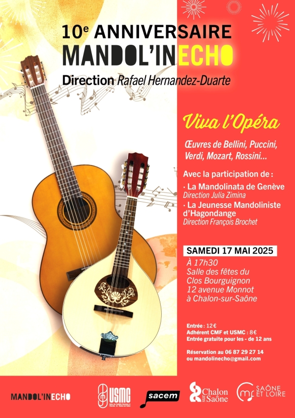 L’ensemble à plectres Mandol’in Echo en concert ce samedi 17 mai au Clos Bourguignon
