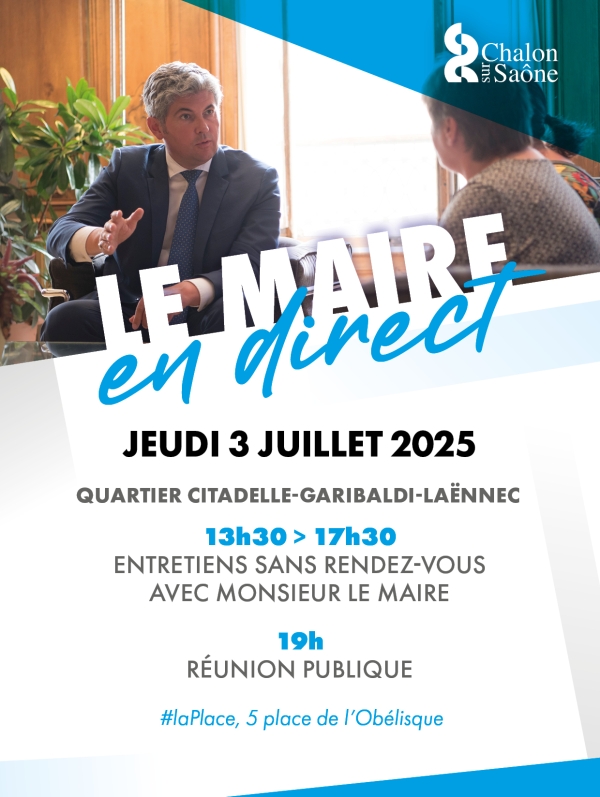 Prochain rendez-vous du maire en direct - le 3 juillet