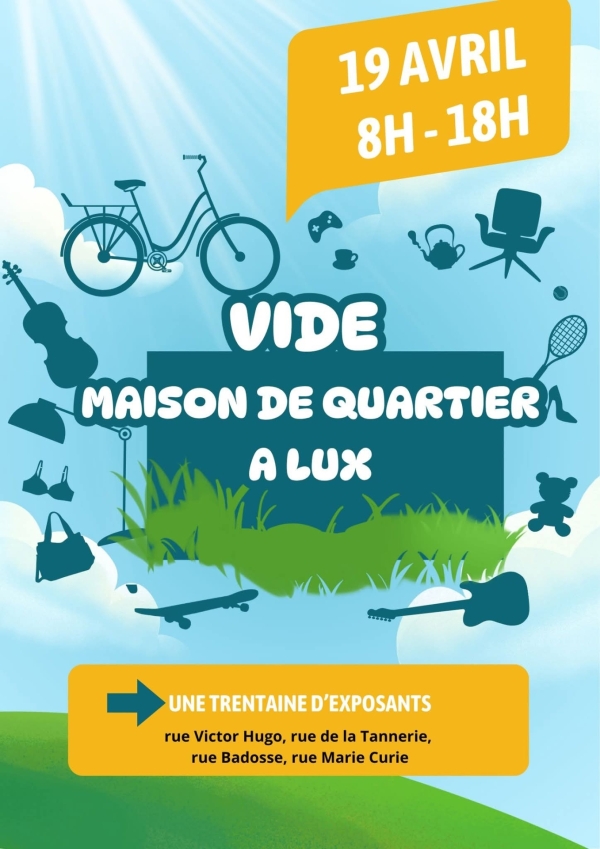 Vide-greniers à Lux ce dimanche jusqu'à 18H 