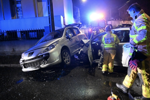 Impressionnante collision au Creusot ce mercredi en fin de journée 