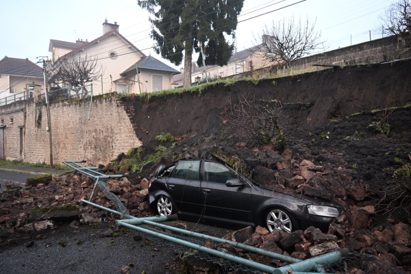 Impressionnant éboulement au Creusot 