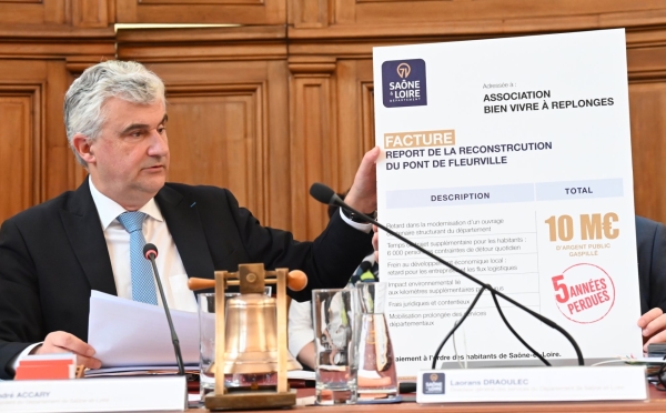Pont de Fleurville :  André Accary demande une évolution de la loi sur les recours administratifs 