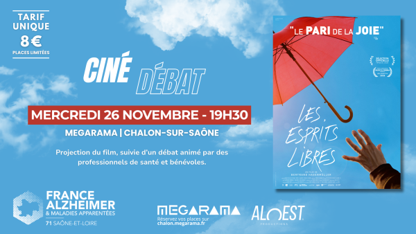 MEGARAMA CHALON - Ciné-débat le 26 novembre autour de Esprits libres 