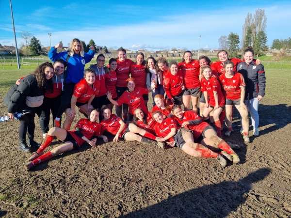 Victoire avec bonus offensif pour l’équipe sénior rugby féminin Chalonnais Chagny