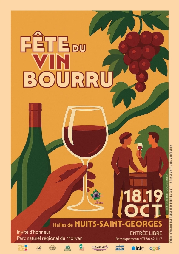 La 37e Edition de la fête du Vin Bourru vous attend les 18 et 19 octobre à Nuits-Saint-Georges