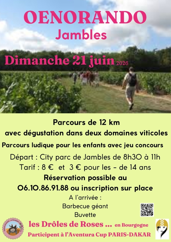 L'Oenorando se tiendra à Jambles ce dimanche 