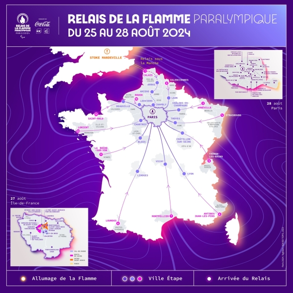 La Côte-d’Or accueillera la flamme paralympique le 26 août à Châtillon-sur-Seine