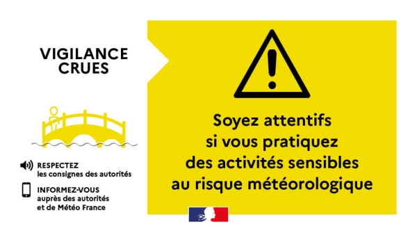 La Saône et Loire en vigilance jaune à compter de ce samedi 18h 