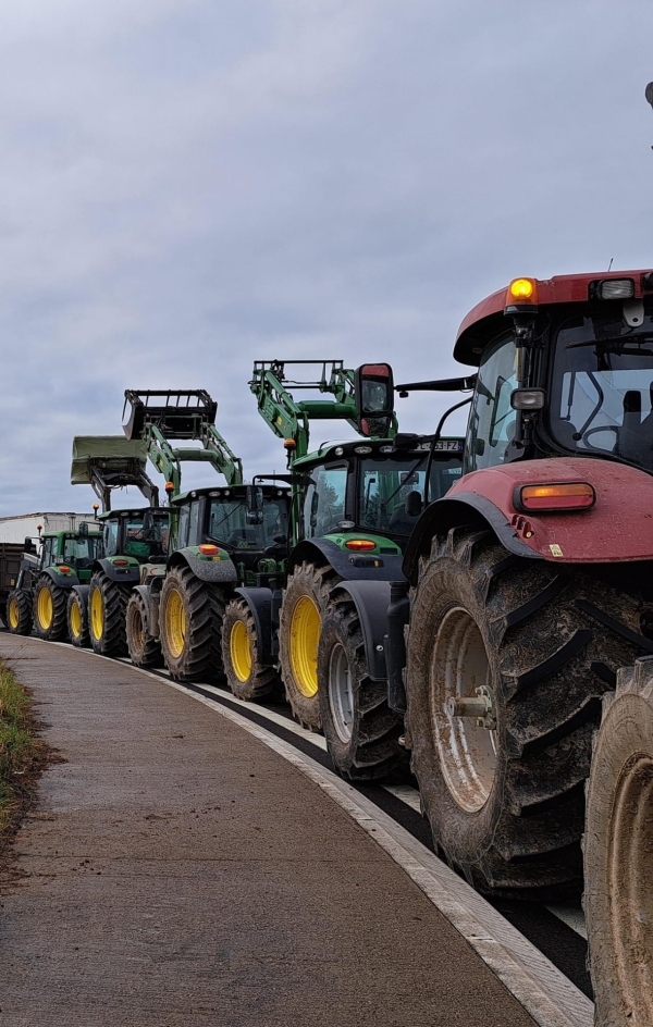 COLERE DES AGRICULTEURS -Des points de blocage en Saône et Loire et en Côte d'Or