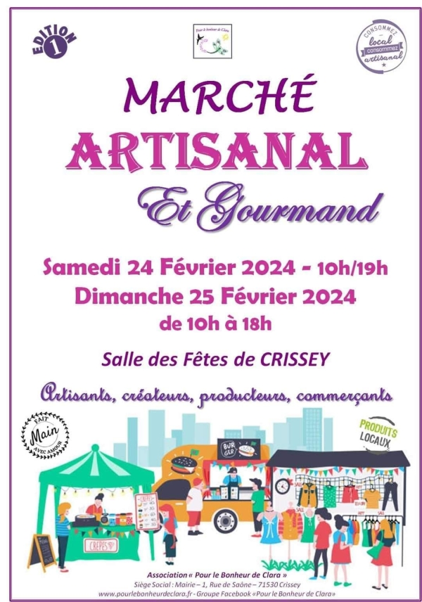 Marché artisanal ce week-end à Crissey 