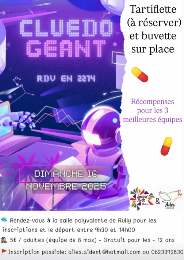 Un cluedo géant organisé par l'association Ailes'Aident à Rully 