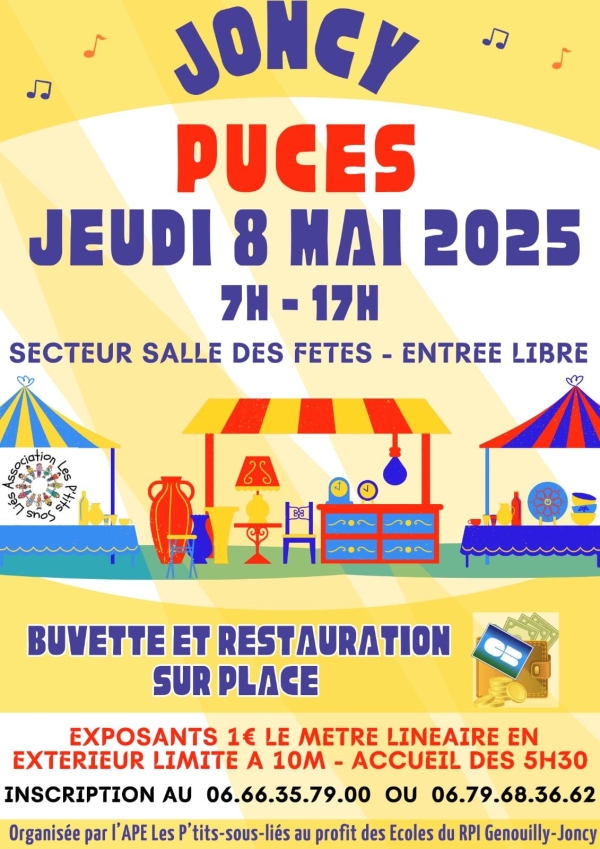 Les puces de Joncy vous donnent rendez-vous ce dimanche 8 juin