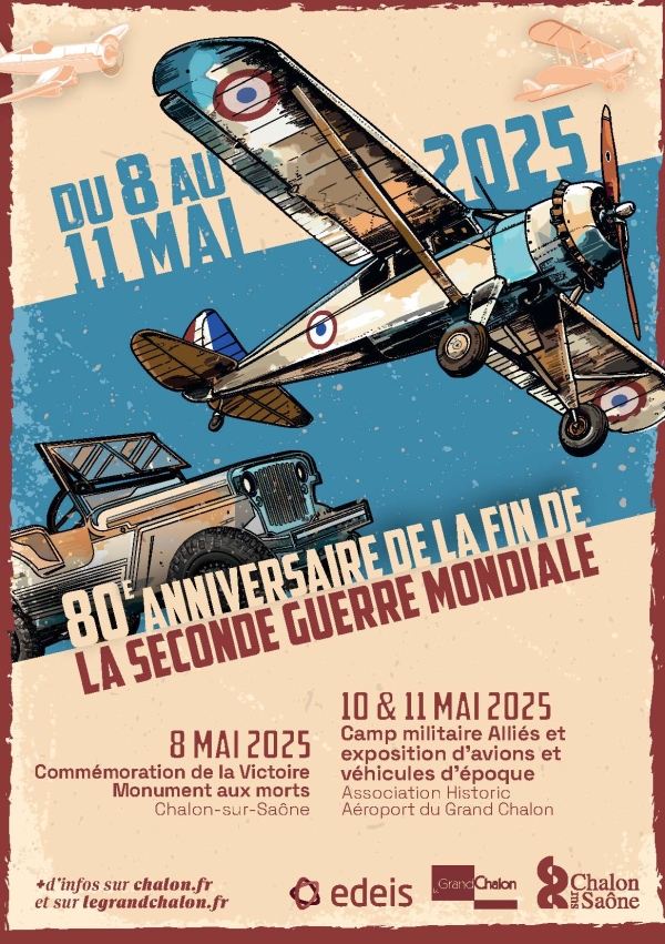 80e anniversaire de la fin de la seconde guerre mondiale - Des animations tout le week-end à l'aéroport de Champforgeuil