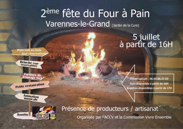 La Fête du pain de Varennes le Grand vous attend le 5 juillet