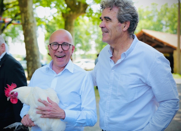 A Bouhans, ce samedi, Eric Ciotti et Eric Michoux ont fait entendre la voix de la ruralité, symbole de "la vraie France"