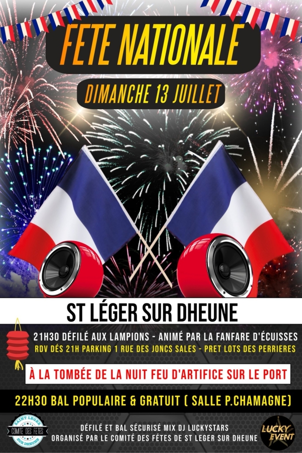 13 juillet - Le programme des animations ce dimanche à Saint-Léger sur Dheune