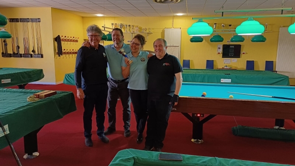 Billard Club Chalonnais - Daniel UTIEL finit 3ème en Finale Régionale aux 4 billes Régionale 2