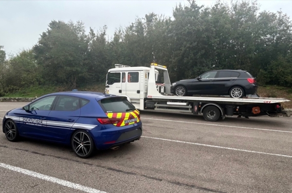 A6 : 23 grands excès de vitesse relevés, un véhicule placé en fourrière dans le secteur de Beaune 