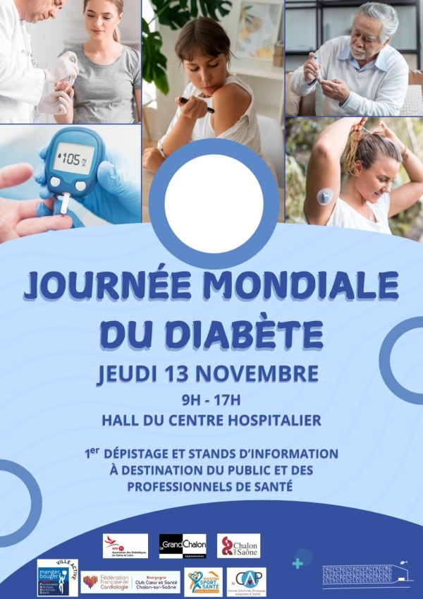 DIABETE - Une journée de dépistage organisée le 13 novembre à l'hôpital de Chalon 